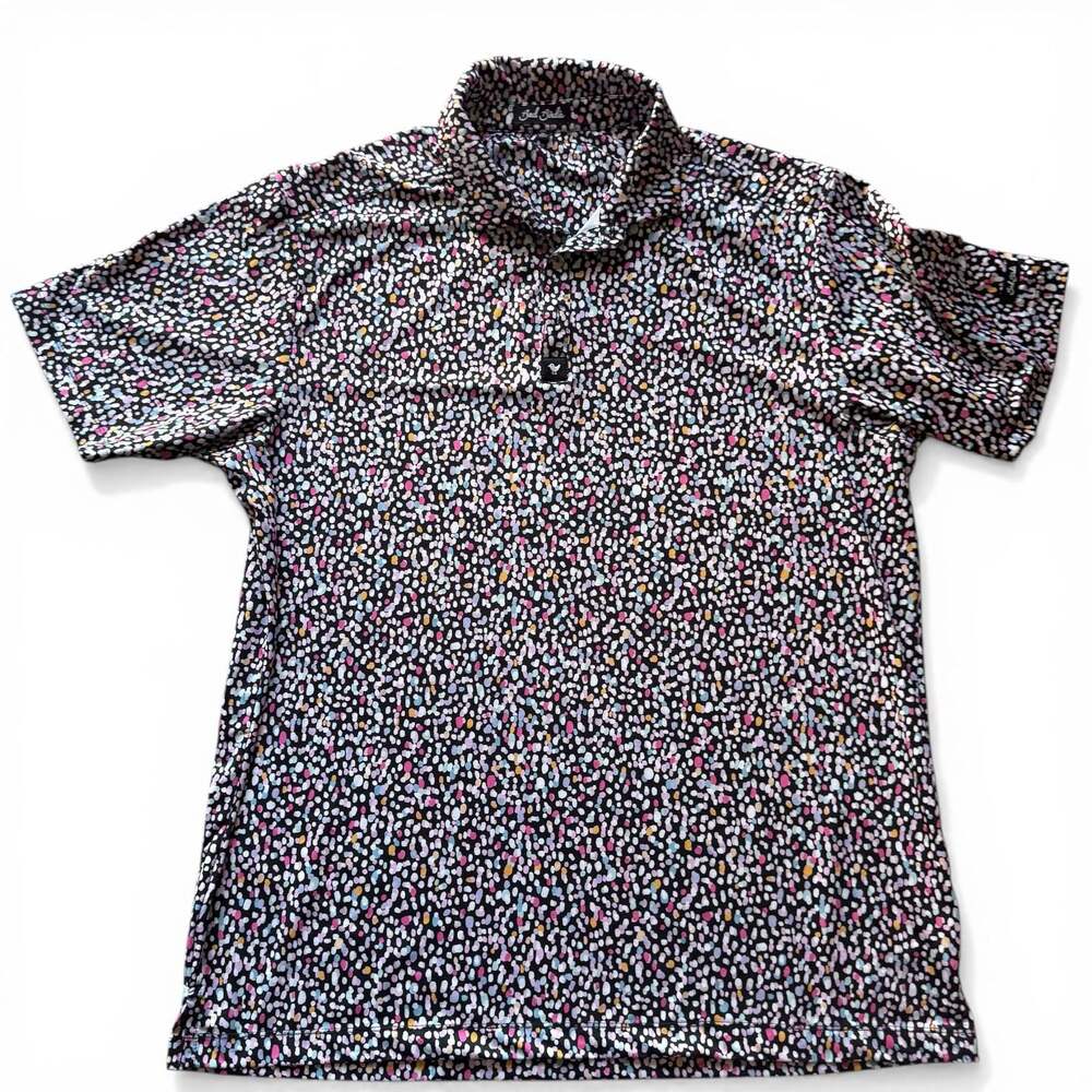 Bundle 4 Bad Birdie Men's Golf Polo Shirts Size XL Floral Geometric Print - Picture 2 of 9